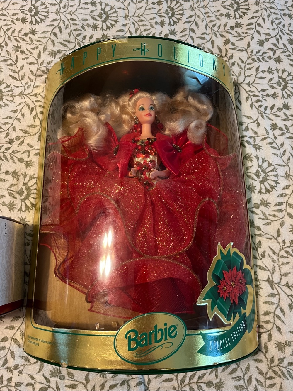 Barbie Holiday Special Edition Red and Gold Gown Doll 1993